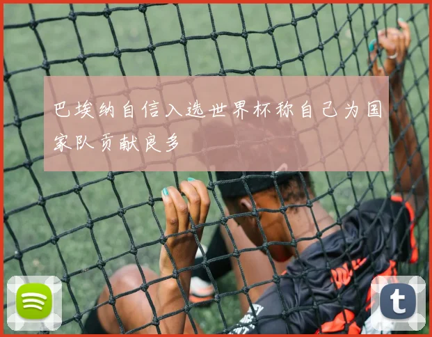 巴埃纳自信入选世界杯称自己为国家队贡献良多